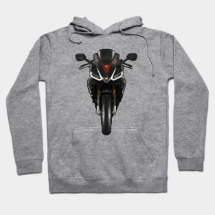 RS660 Bike Front View Illustration Hoodie